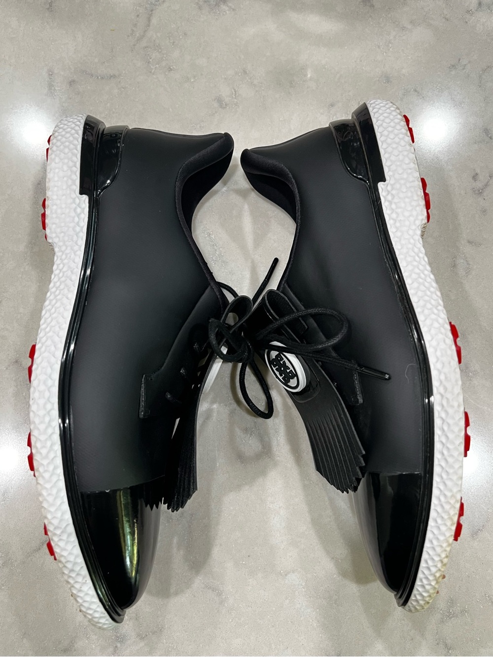 G/FORE Women’s Black Gallivan2r Kiltie Cap Toe Golf Shoes - Picture 3 of 5